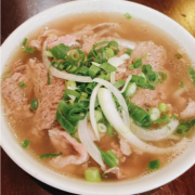 Rare Beef Rice Noodle Soup