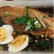 Rice with Caramelised Pork and Egg