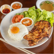 Rice with Pork Chop and Eggs