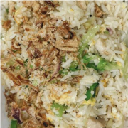 Salty Fish Fried Rice with Chicken