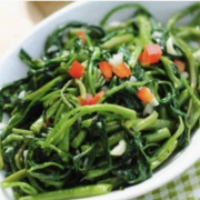 Stir Fried Water Spinach with Garlic and Chilli